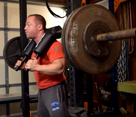 SSB Strip the Rack Squat (forward)