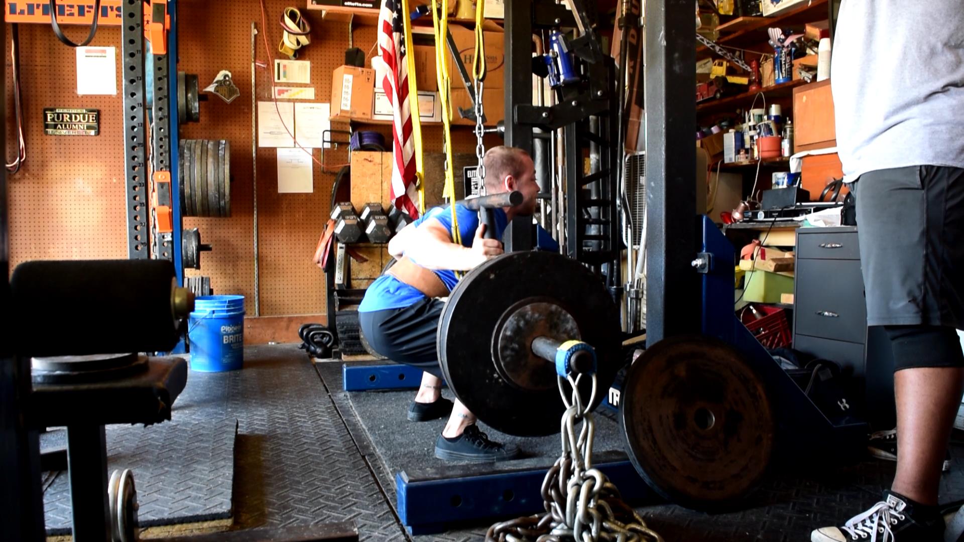 Cambered Bar Squat vs Chains THIRST