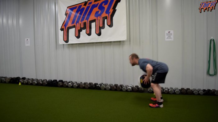 Broad Jump With Med Ball Throw