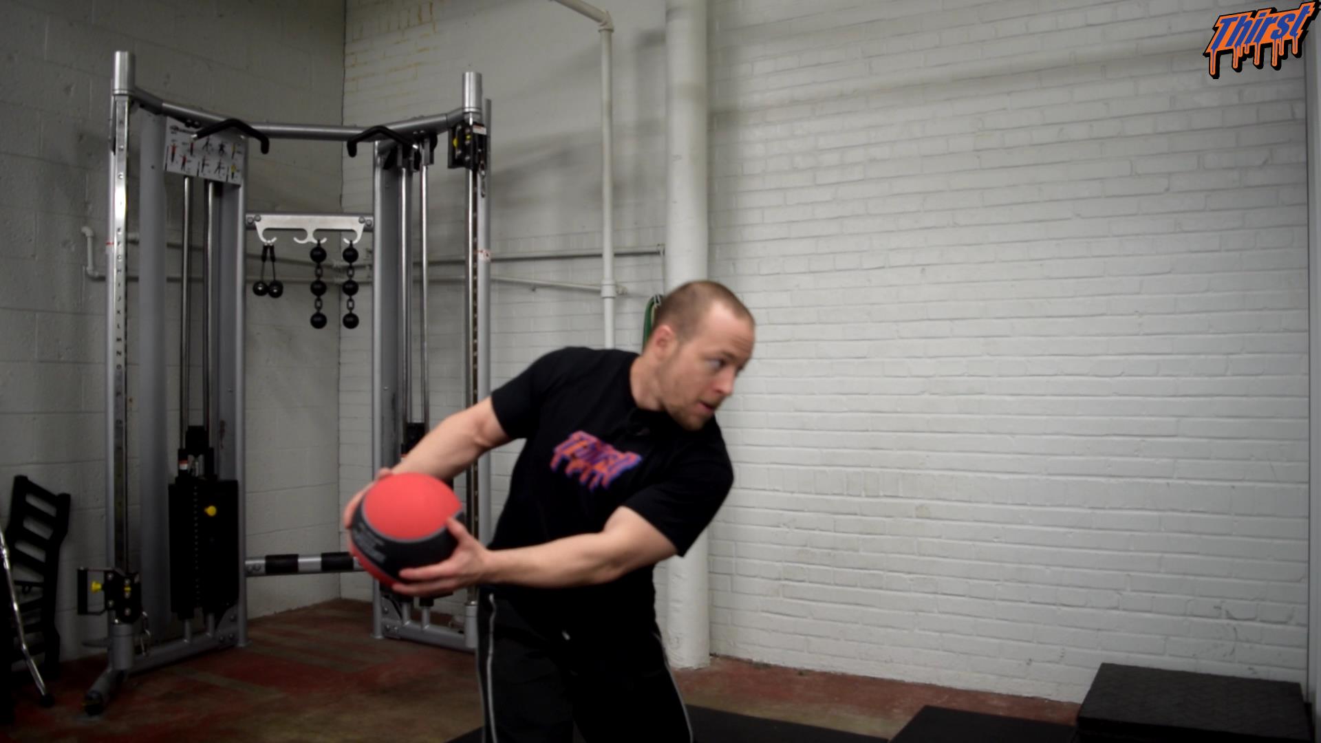 Rotational Med Ball Scoop Toss THIRST