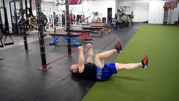 Deadbug With Band Pullover