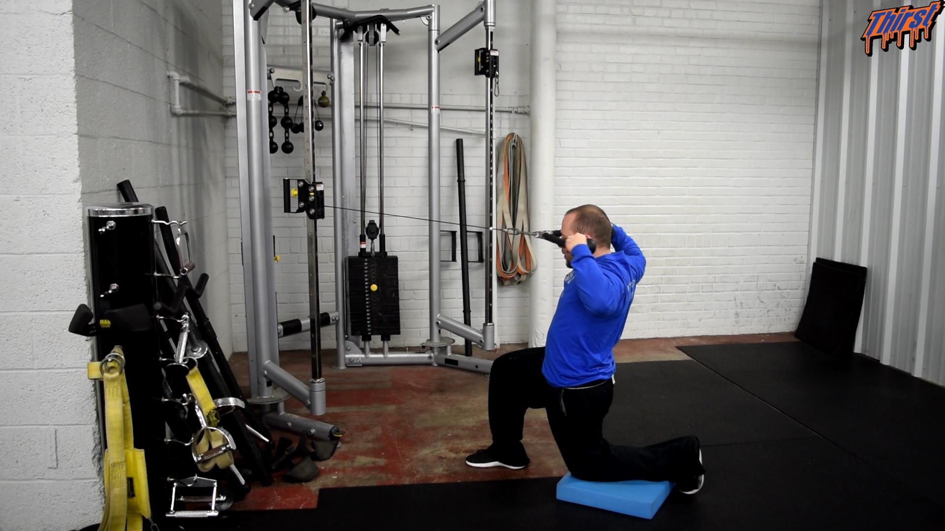 Half Kneeling Cable Face Pull – THIRST