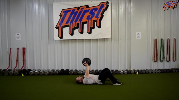 Med Ball Floor Press