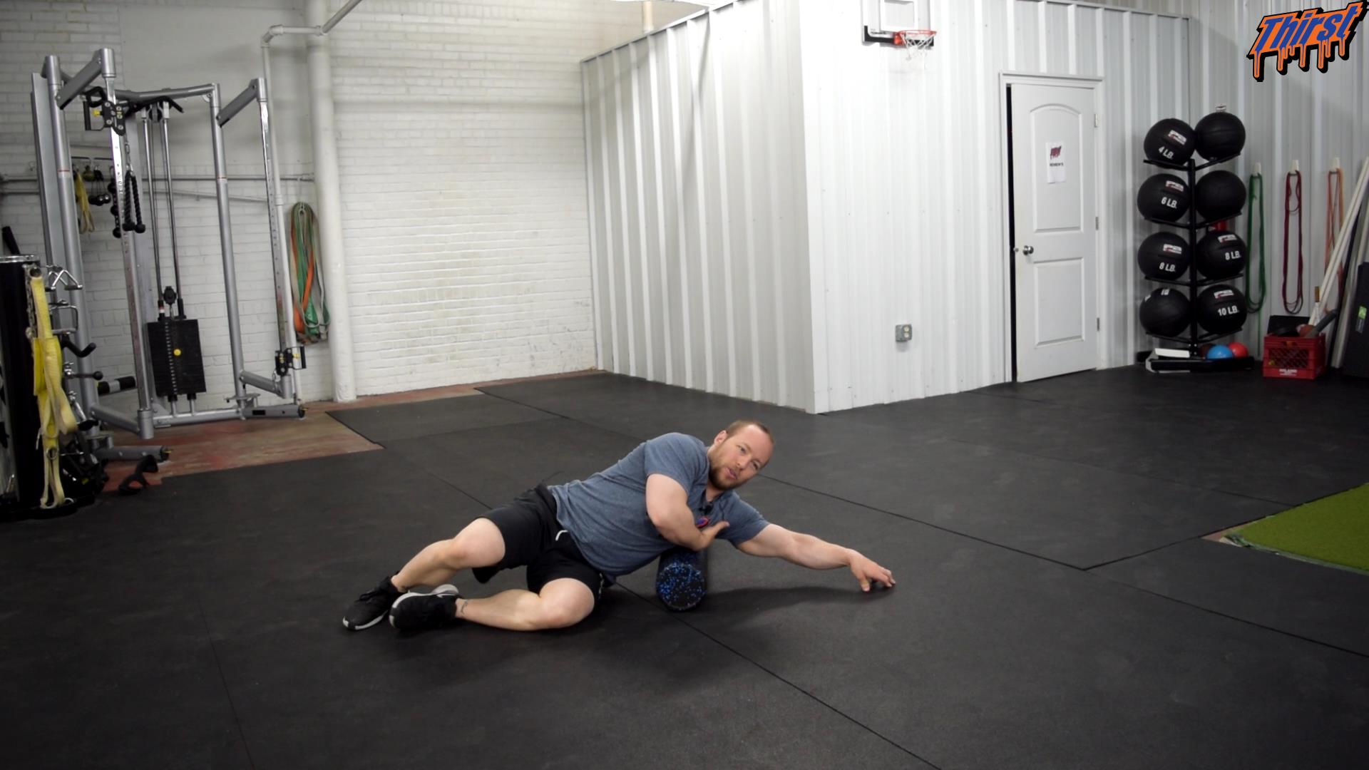 Foam Roll Back and Lats