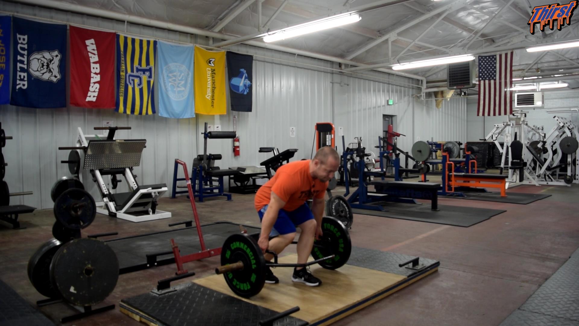 Hex Bar Kickstand Deadlift THIRST