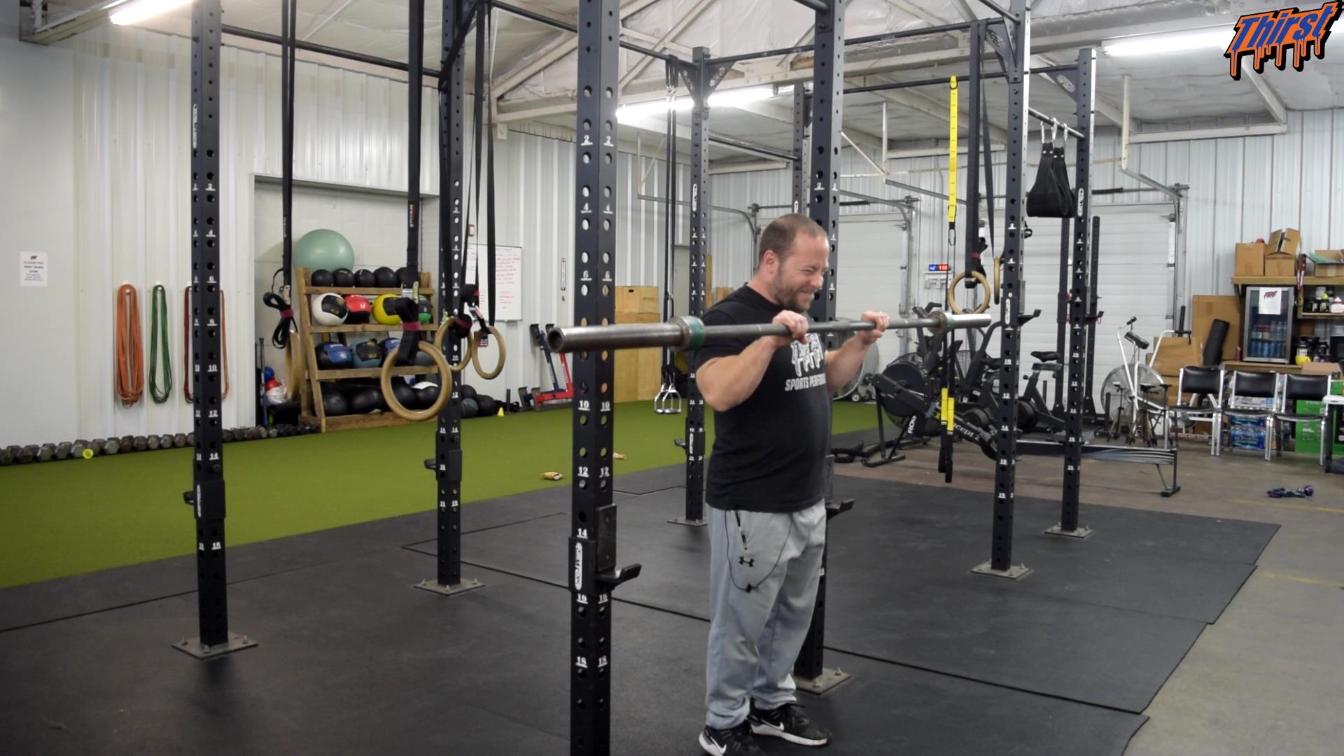 Reverse Grip Barbell Bicep Curl THIRST