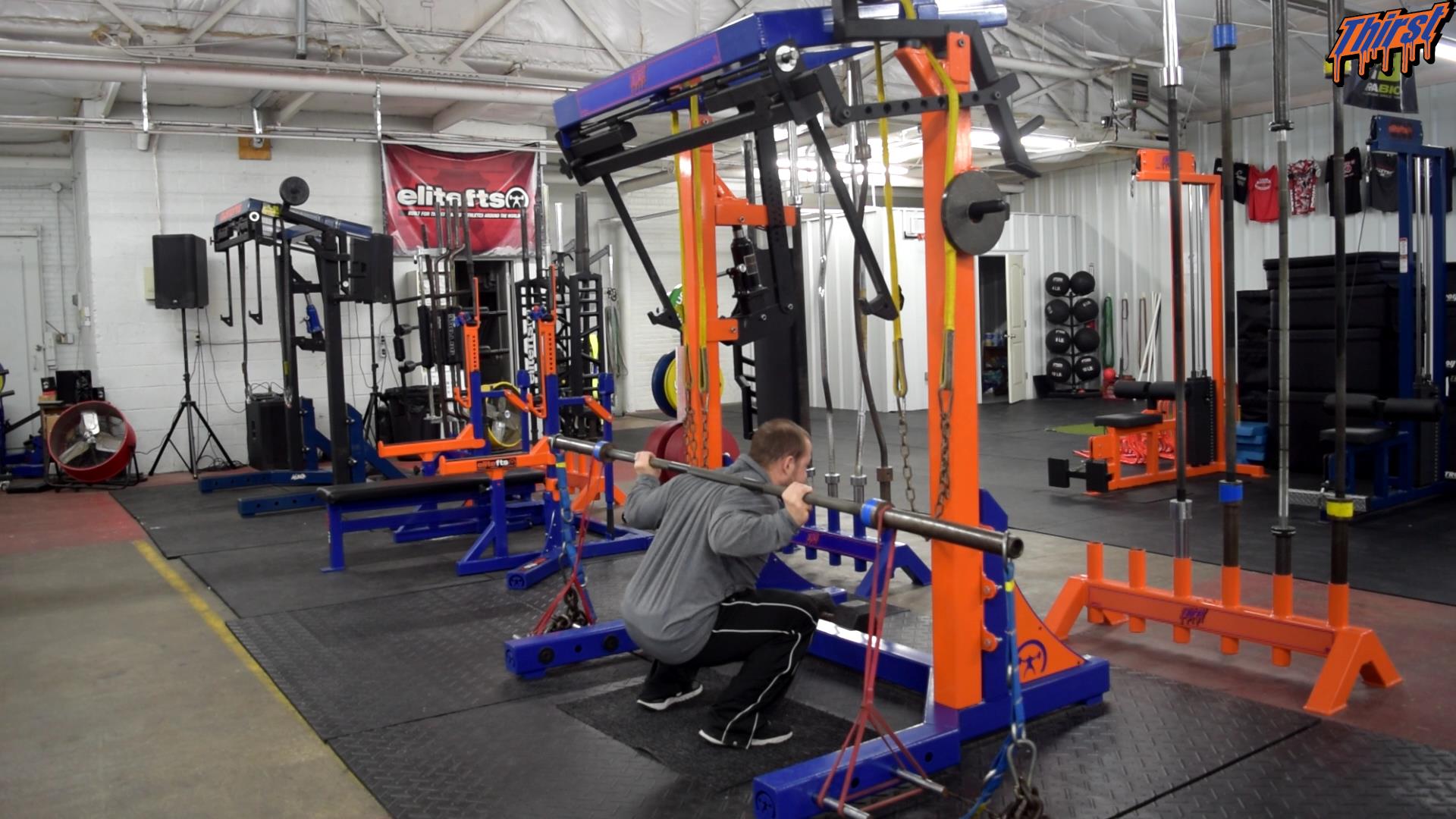 Back Squat vs Bands And Chains THIRST