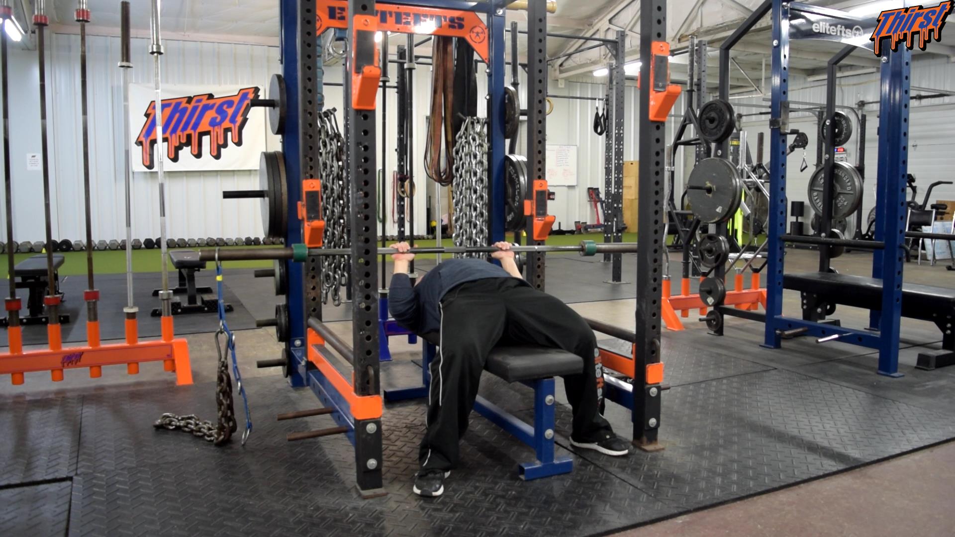 Close Grip Spoto Press vs Chains