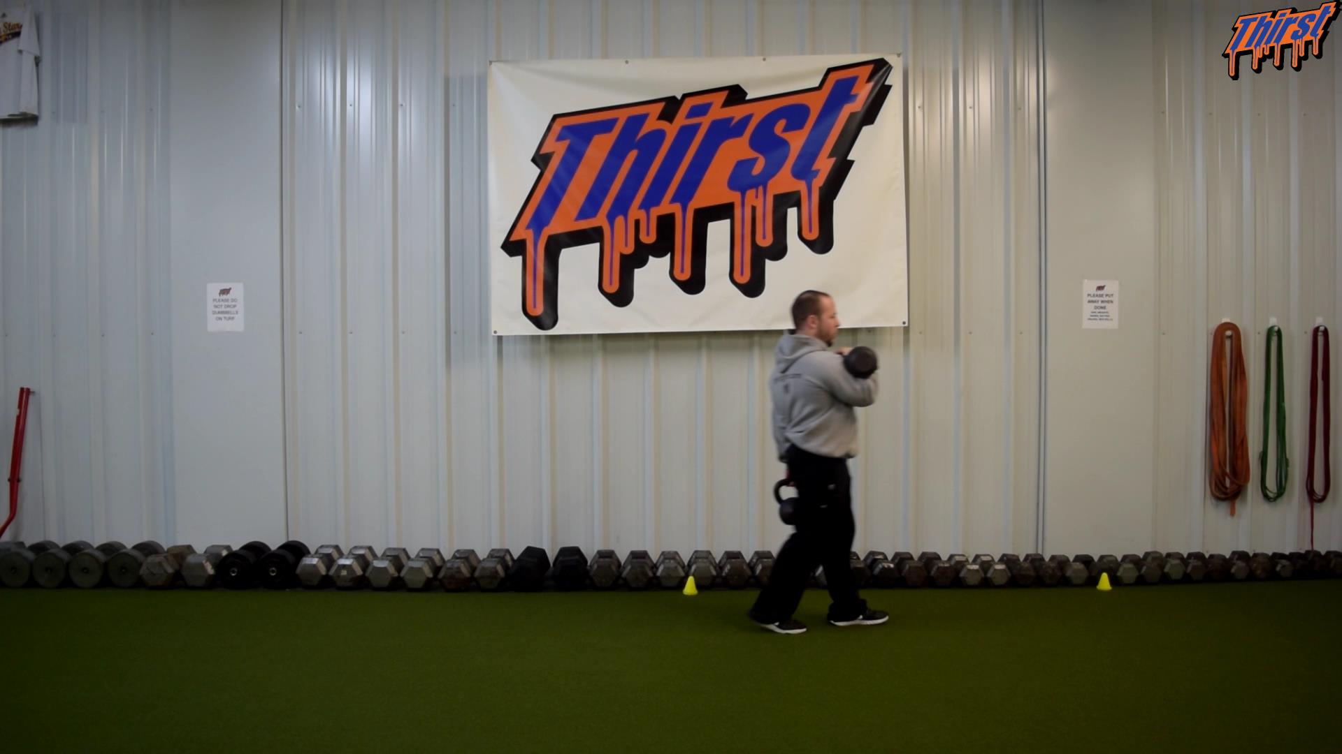 OffSet KB Front Rack Carry With Suitcase Carry THIRST