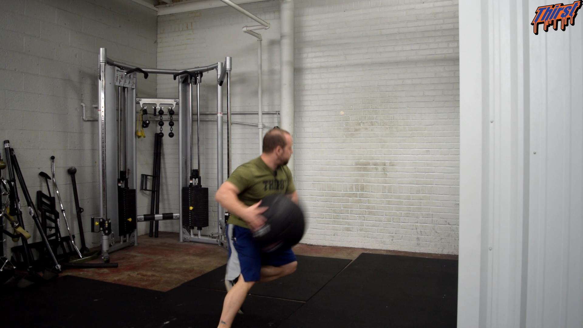 Jump Back Rotational Med Ball Shot Put THIRST