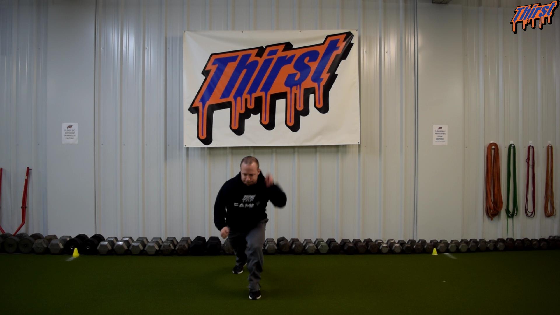 Split Squat Switch To Sprint