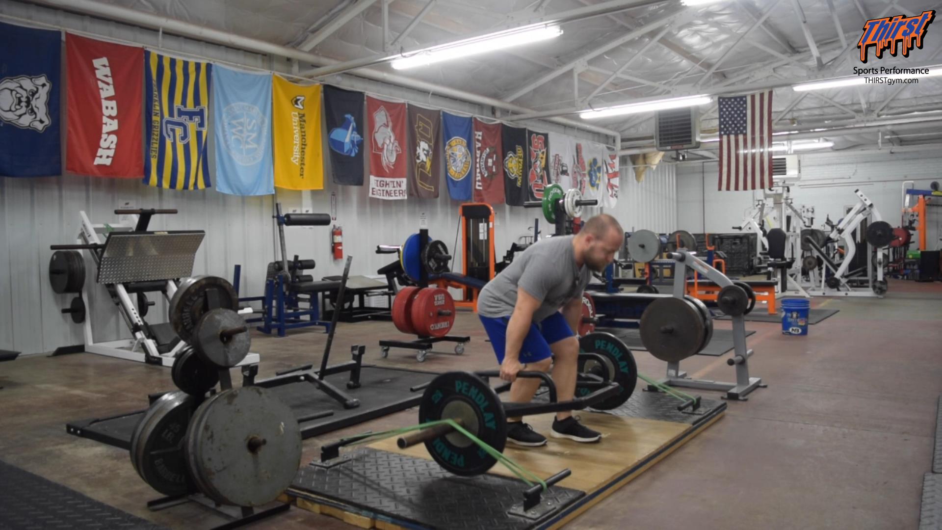 Hex Bar Kickstand Deadlift vs Bands