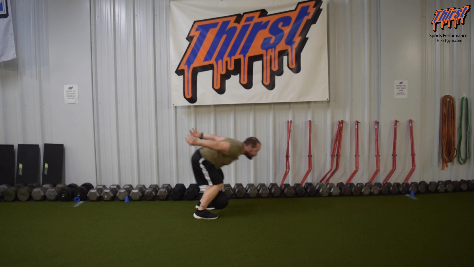 Slam Ball Slam To Broad Jump