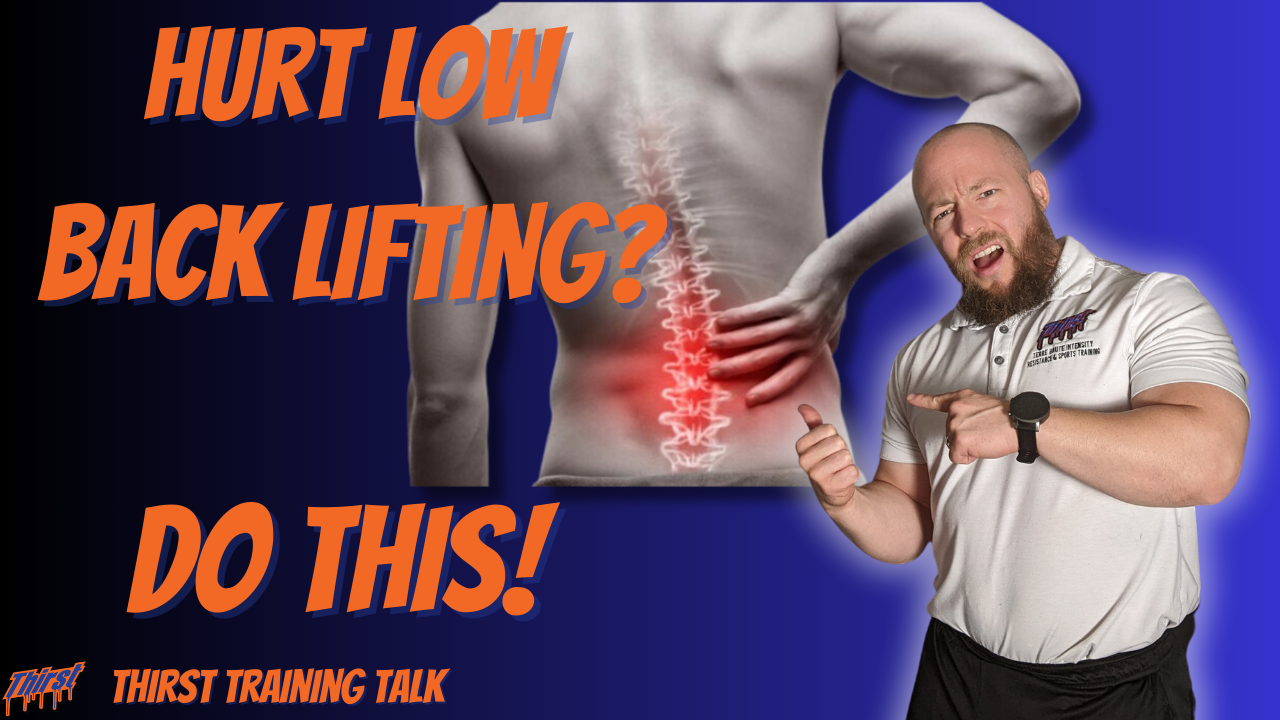 Hurt Low Back Lifting Do This!
