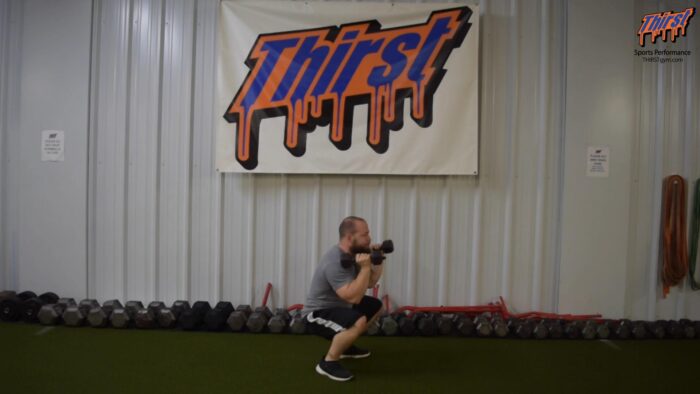 DB Squat To Overhead Press DB Thruster