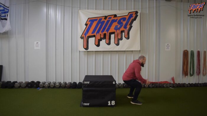 Box Jump To Depth Drop