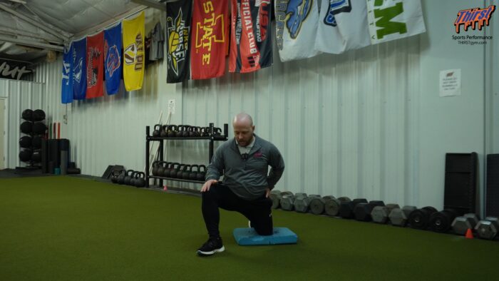 45 Degree Half Kneeling Hip Flexor Stretch