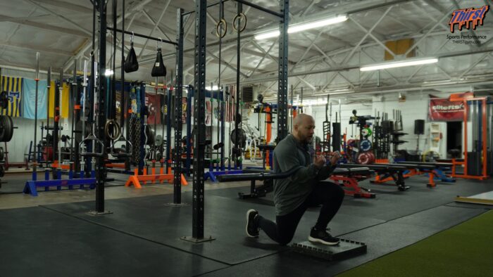 Barbell Zercher FFE Split Squat