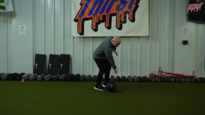 Bent Over Rotational Slam Ball Shot Put
