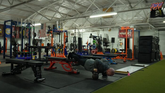 Feet Elevated Deficit Push Up