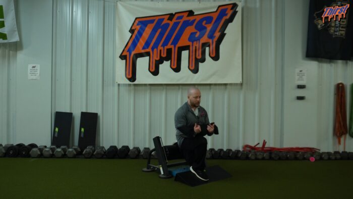 Slantboard Sandbag Zercher Bulgarian Split Squat