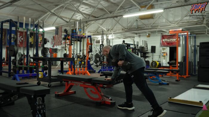 Split Stance Tri-Pod DB Row