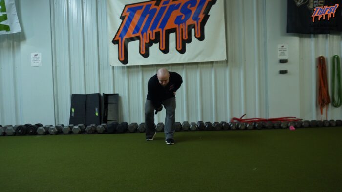 Stepback Single Arm KB Swing