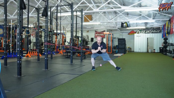 Band Resisted Lateral Lunge