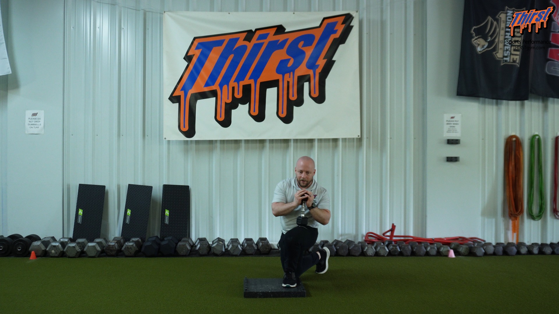 Foot Elevated Goblet Curtsy Lunge