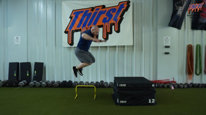 Lateral Hurdle Hop To Box Jump