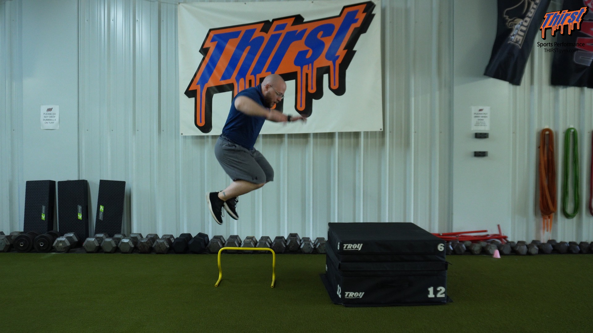 Lateral Hurdle Hop To Box Jump