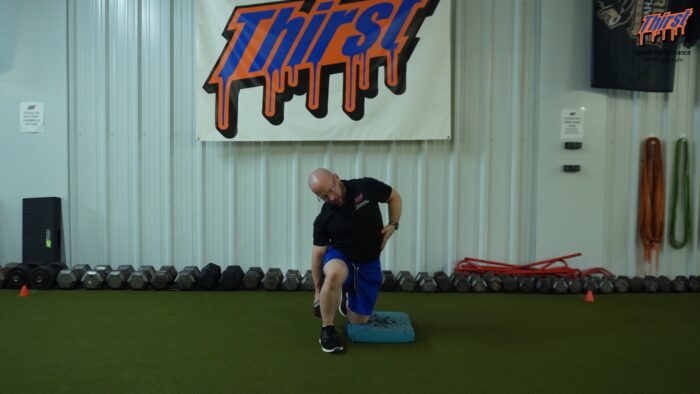 Half Kneeling DB Side Bend