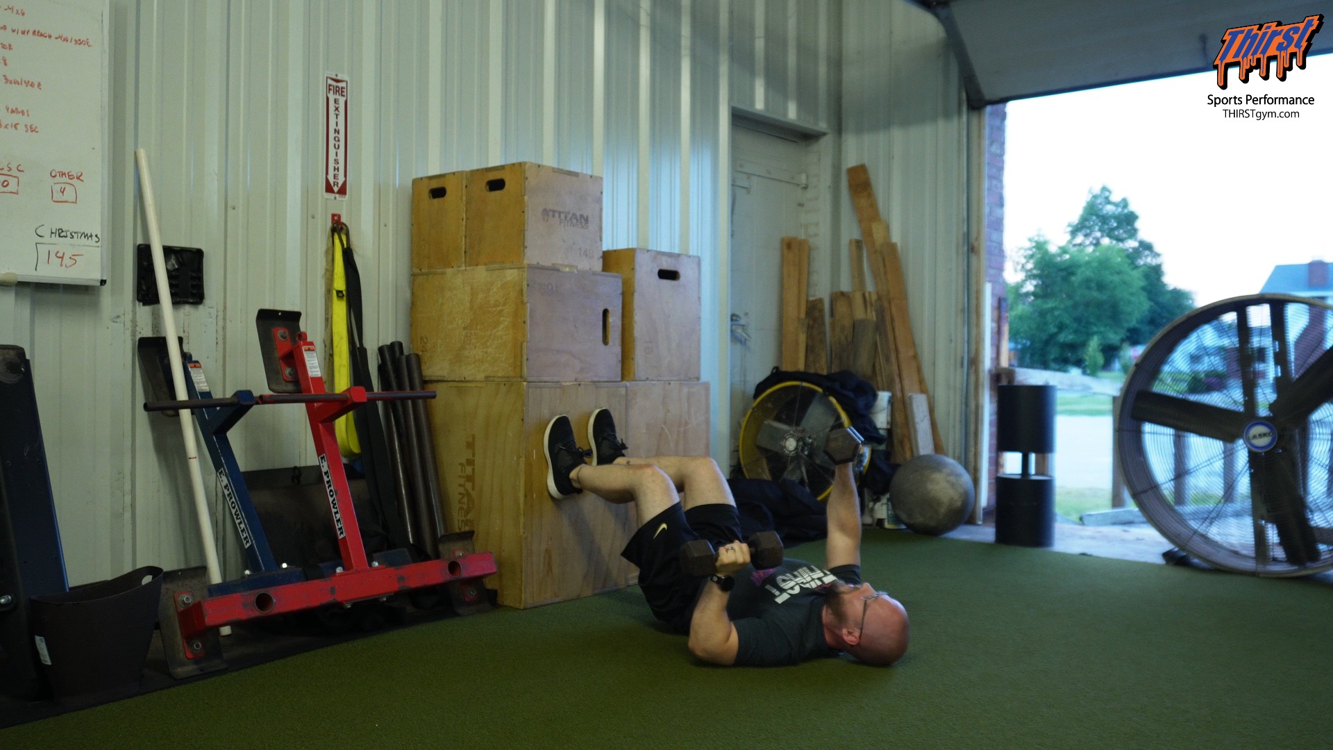 90-90 Alternating DB Floor Press
