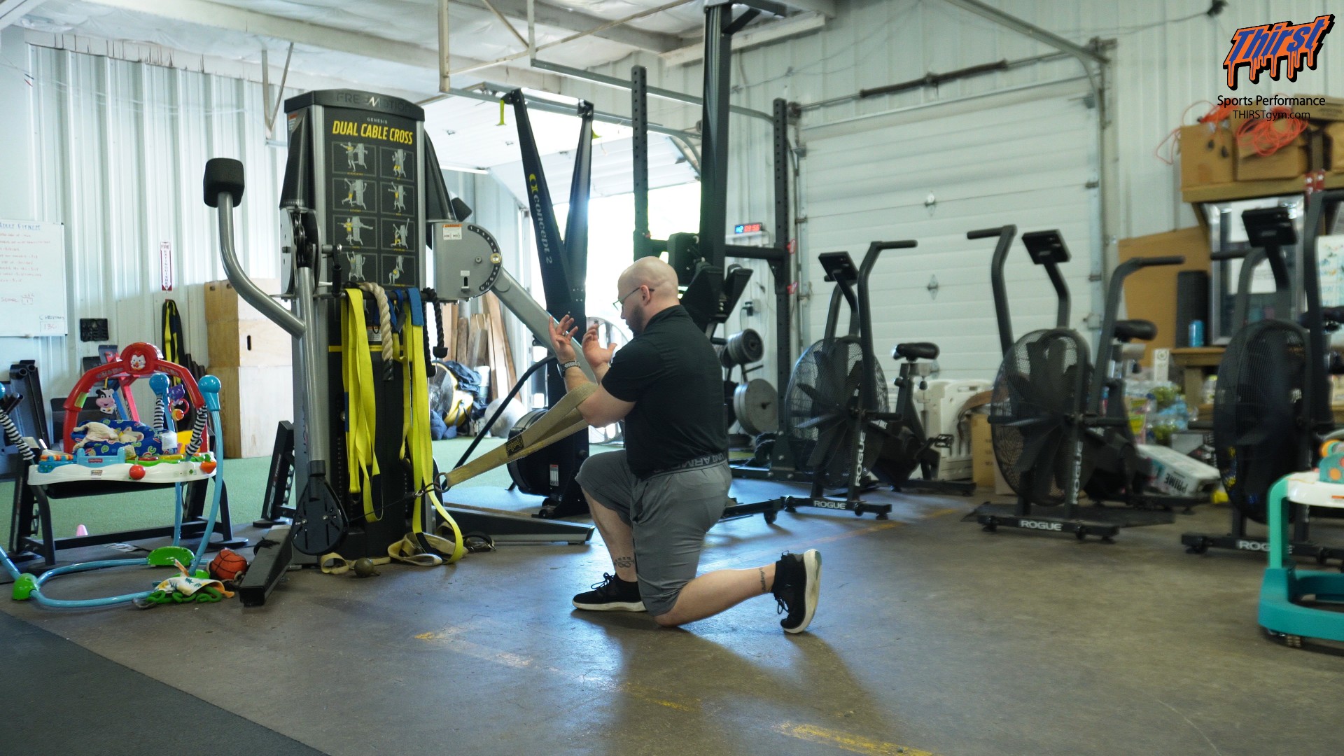 Cable Zercher Split Squat