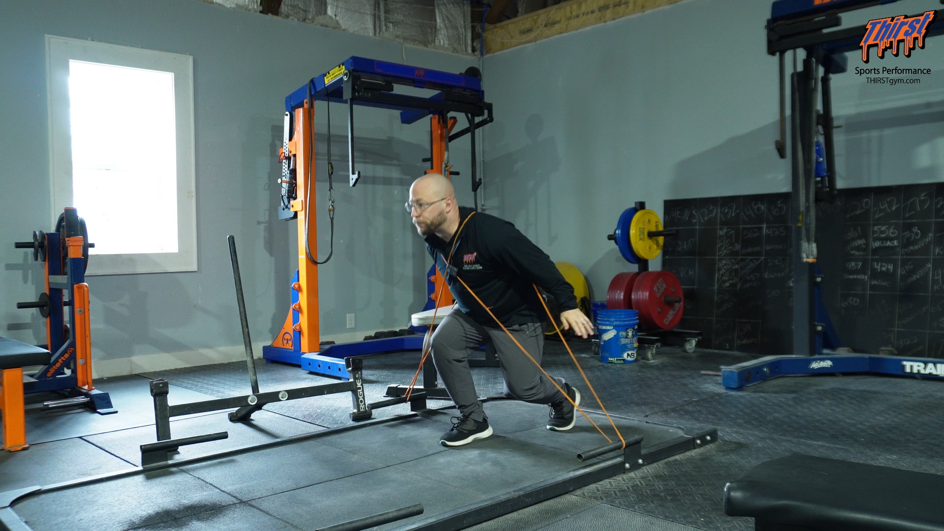 Band Resisted Split Stance Vertical Jump