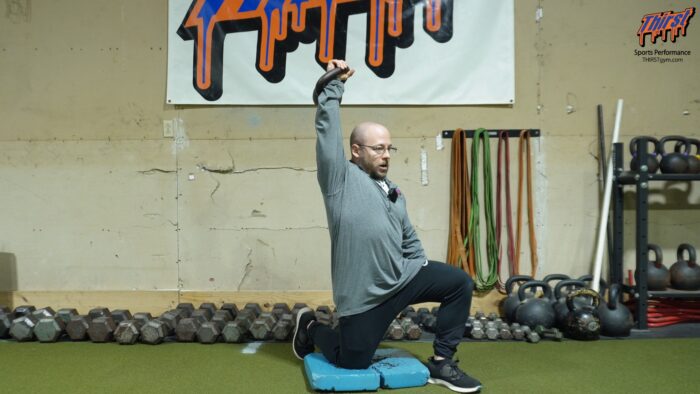 Half Kneeling KB Overhead Press