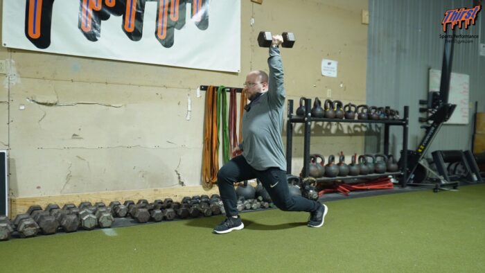 Single Arm DB Split Jerk
