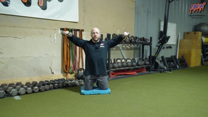 Tall Kneeling DB Lateral Raise